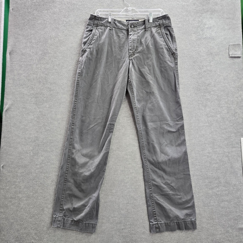 American Eagle Outfitters‎ Men Pants 31X34 Gray Logo Embroidery Twill